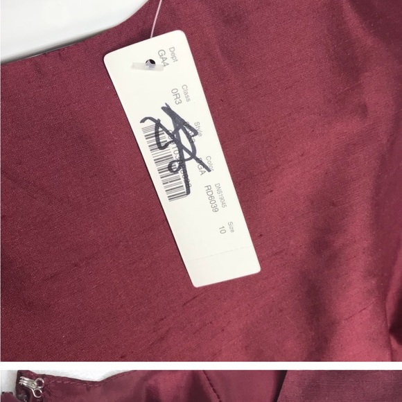 Silk J Crew Burgundy Cocktail Dress - Picture 3 of 4